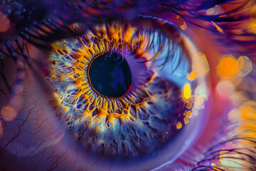 vibrant eye with iris