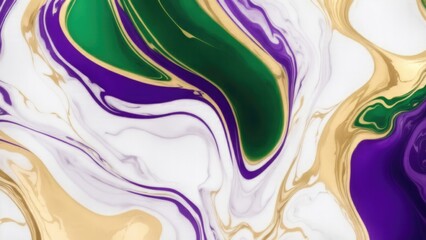 Premium luxury Green, Gold and Purple abstract marble background