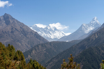 The unforgettable landscape of the Himalayas in Nepal