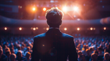 Imagine a passionate startup founder presenting their ambitious vision to eager investors,