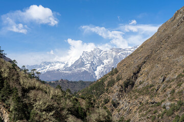 Obraz premium The unforgettable landscape of the Himalayas in Nepal