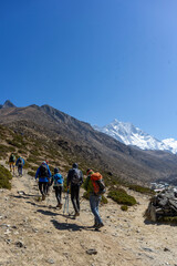 The Himalayan EBC trekking course is visited by many people from all over the world