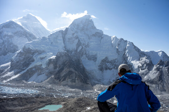 The snow-covered landscape of the Himalayas is an unforgettably beautiful sight.