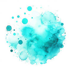 Abstract watercolor background with splashes