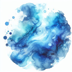 Abstract watercolor background with splashes