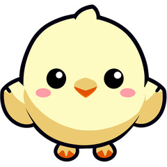 Fototapeta premium chicken full body white background chara