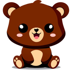 cute bear clean high detailed