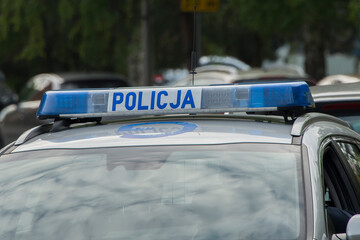 Polizei, Auto, Policja, Blaulicht © El Paparazzo