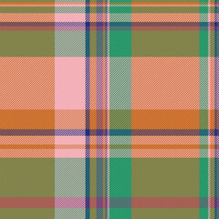 Check pattern textile of texture tartan plaid with a vector seamless fabric background.