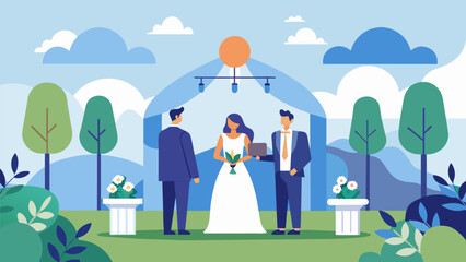 Consider having an outdoor ceremony to minimize the use of energy for indoor lighting and air conditioning.
