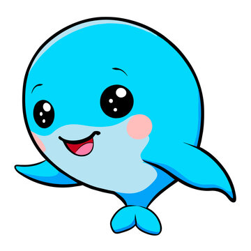 recommend clip art: cute dolphin clean line art high