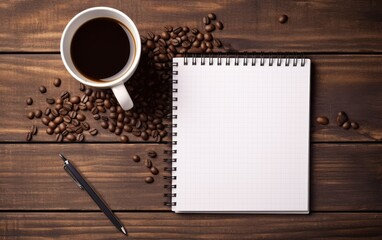 Obraz na płótnie Canvas Coffee Break and Creative Writing Inspiration