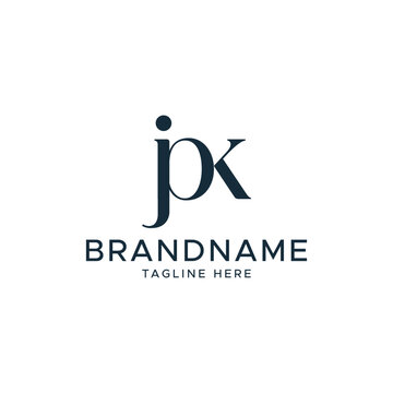 vector Letter JPK luxury text logotype logo design icon element vector