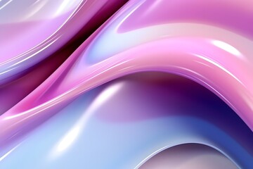 Pastel Harmony - Soft Waves Abstract Design with Captivating Futuristic and Calming Modern Backdrop