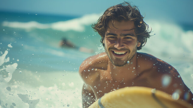 portrait of a person in the beach