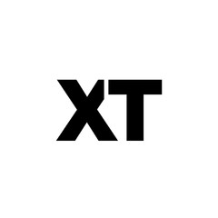 Letter X and T, XT logo design template. Minimal monogram initial based logotype.