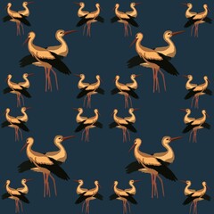 seamless background with wings crane bird, animal, nature, stork, white, wildlife, beak, ibis, feather, birds, pelican, wild, water, florida, feathers, black, animals