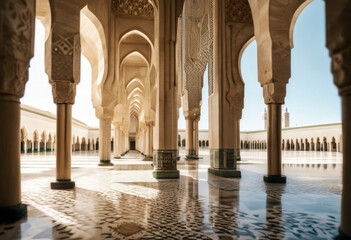 Hassan Arcade Mosque II Morocco Casablanca