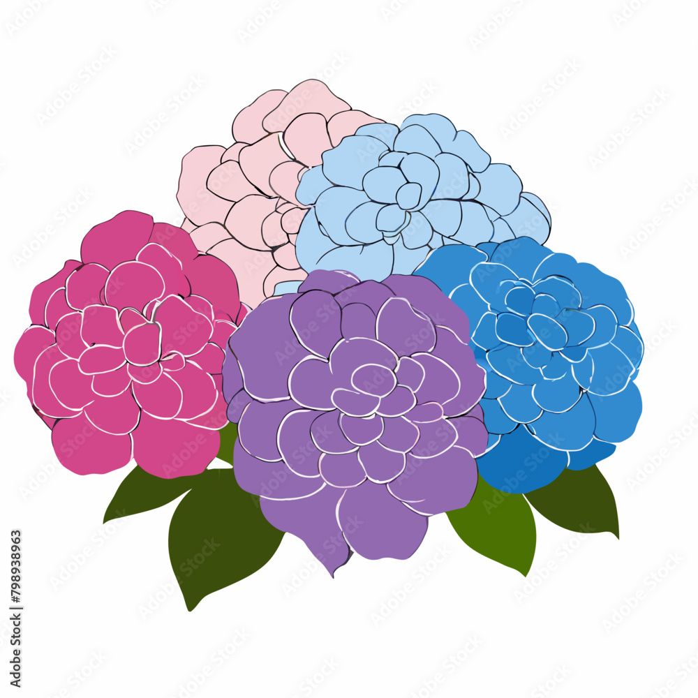 Canvas Prints hydrangea background art