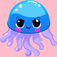 Obraz premium jelly fish background ar