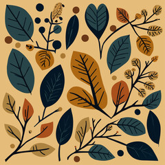 leaves background art high
