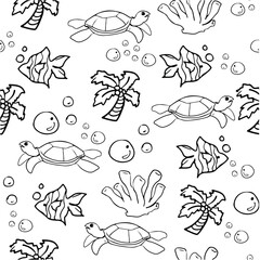 Sea Seamless Pattern Collection 2