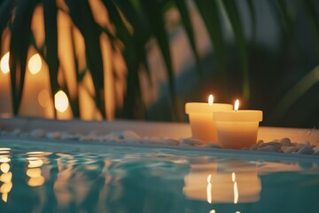 Twilight Spa Retreat with Candles