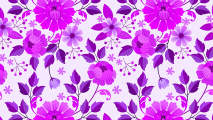 Seamless floral background. 