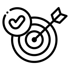 target with checkmark icon