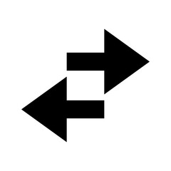 vector icon of flexible arrows direction right, left, up and down