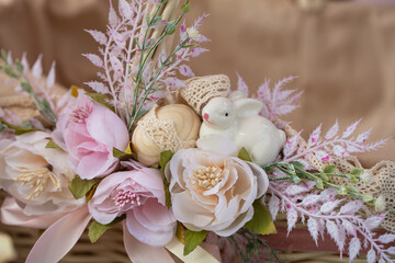 Easter, spring flowers decoration