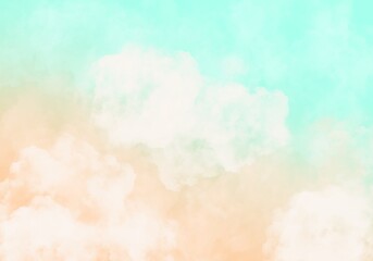 Nature Abstract Cloudy Sky Pastel Colour Background