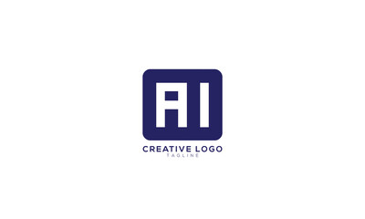 AI Abstract initial monogram letter alphabet logo design