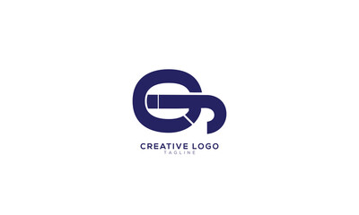 Fototapeta premium GJ Abstract initial monogram letter alphabet logo design