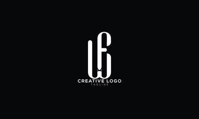WF FW Abstract initial monogram letter alphabet logo design