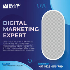 Vibrant Digital Marketing Export Instagram Template