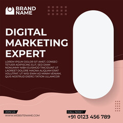 Vibrant Digital Marketing Export Instagram Template