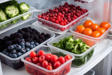Berries and healthy vegetables