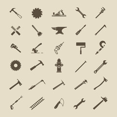 Carpentry tools icons - Regular