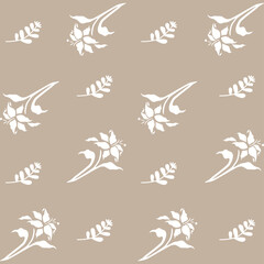 Beautiful romantic flower collection with roses, leaves, floral bouquets, flower compositions