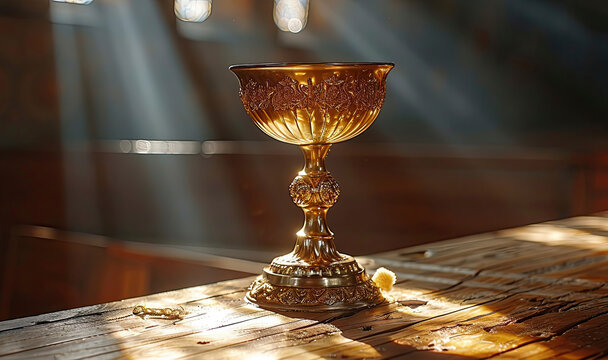 Eucharist, Maundy Thursday, generative ai. - Powered by Adobe