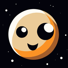 moon cute background art hi
