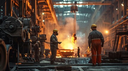 production of steel and heavy metals in an electric furnace in production