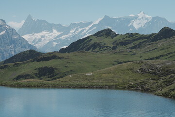 Fototapeta na wymiar alps lake in the mountains
