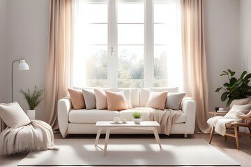 Cozy stylish living room interior