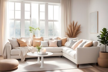Cozy stylish living room interior