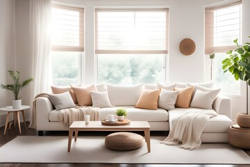 Cozy stylish living room interior