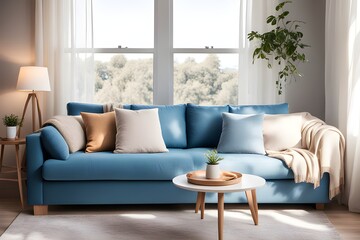 Cozy stylish living room interior