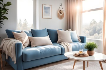 Obraz premium Cozy stylish living room interior