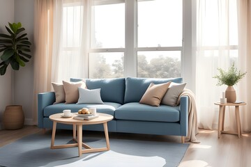 Cozy stylish living room interior